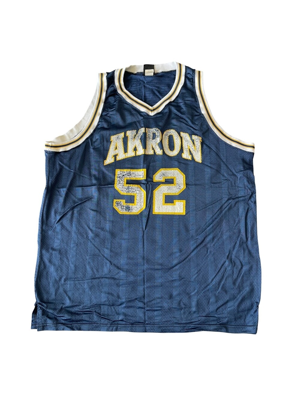 Vintage 90s Wilson NCAA Akron Zips Basketball Jersey Navy Mens XL